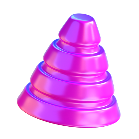 Abstrakte Kegelform  3D Icon