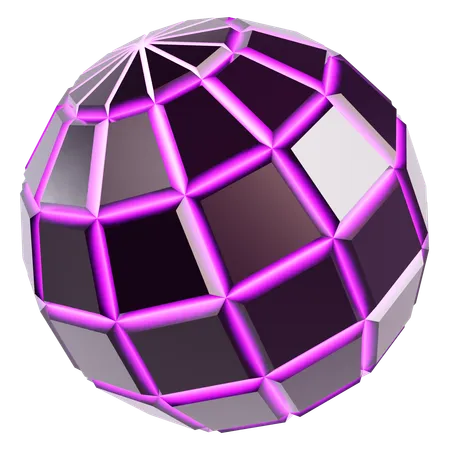 Abstrakte kosmische Sphäre  3D Icon