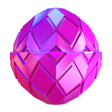 Abstrakte Kugelform  3D Icon