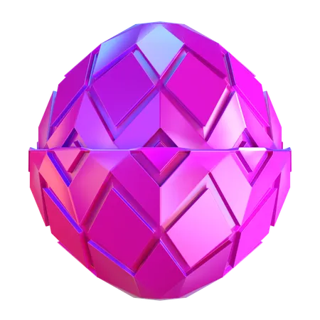 Abstrakte Kugelform  3D Icon