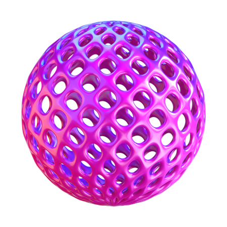 Abstrakte Kugelform  3D Icon