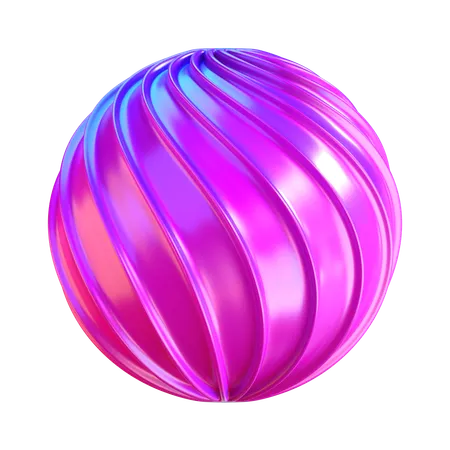 Abstrakte Kugelform  3D Icon