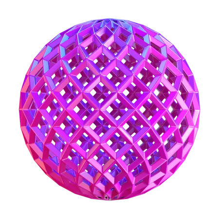 Abstrakte Kugelform  3D Icon