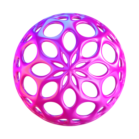 Abstrakte Kugelform  3D Icon