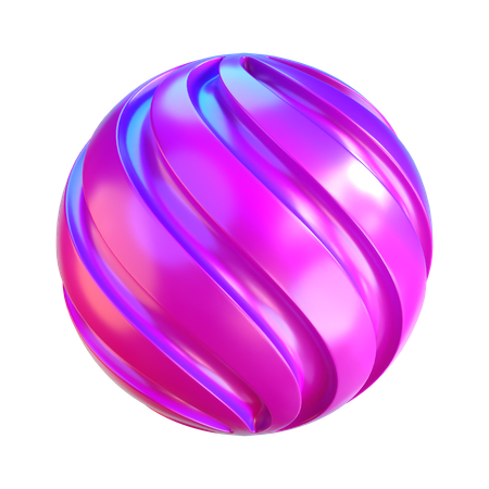 Abstrakte Kugelform  3D Icon