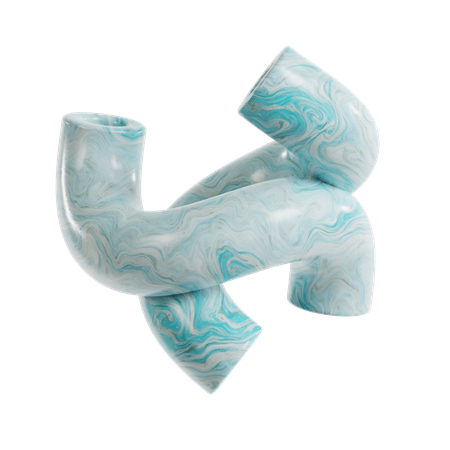Abstrakte Linie Marmor  3D Icon