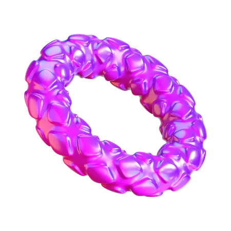 Abstrakte Ringform  3D Icon