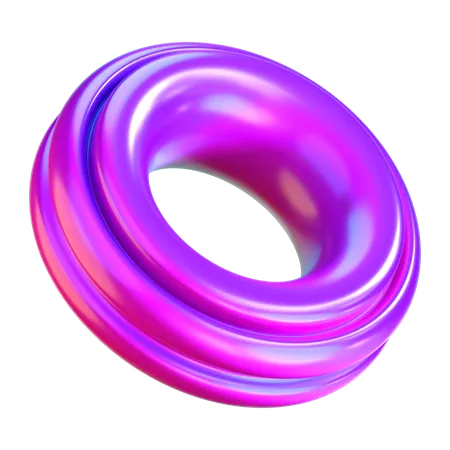 Abstrakte Ringform  3D Icon