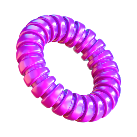 Abstrakte Ringform  3D Icon