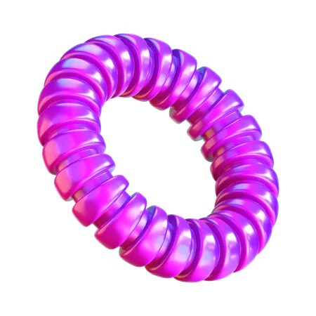 Abstrakte Ringform  3D Icon