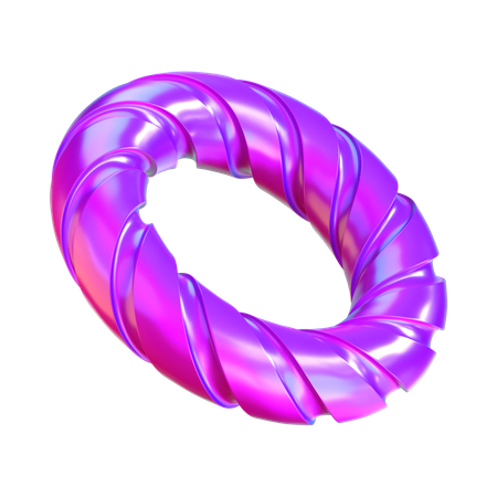 Abstrakte Ringform  3D Icon