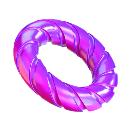 Abstrakte Ringform  3D Icon