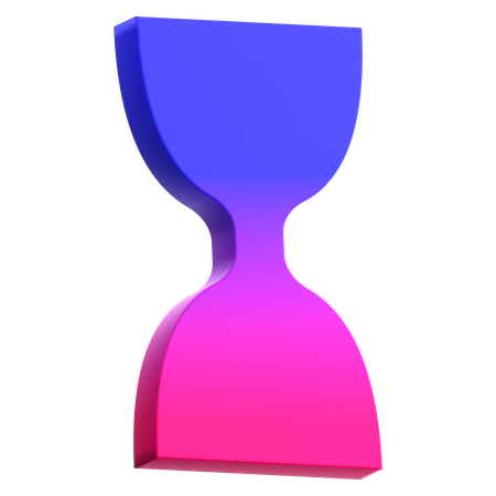 Abstrakte Sanduhr  3D Icon