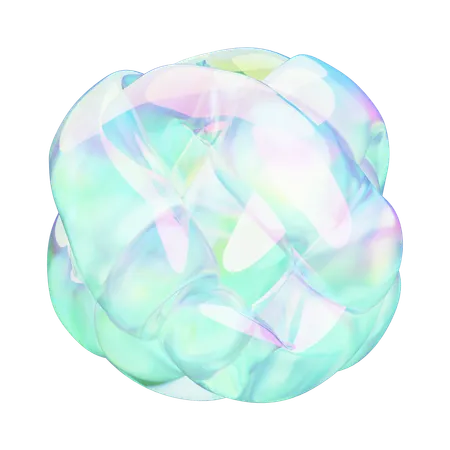 Abstrakt ballon chrom  3D Icon