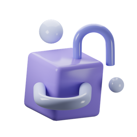 Abstrakter Würfel  3D Icon