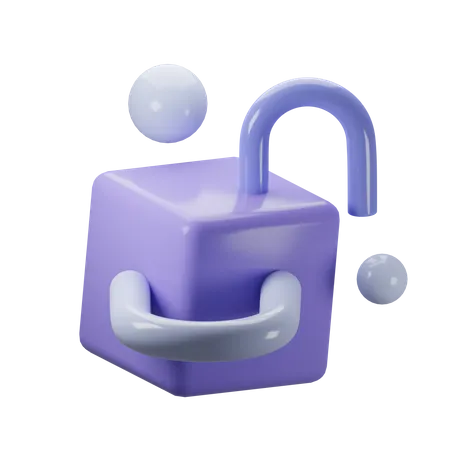 Abstrakter Würfel  3D Icon