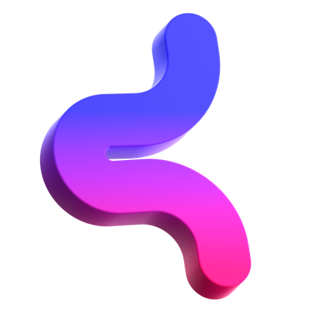 Abstrakter Wurm  3D Icon