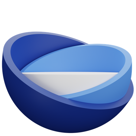 Abstraktes blaues podium  3D Icon