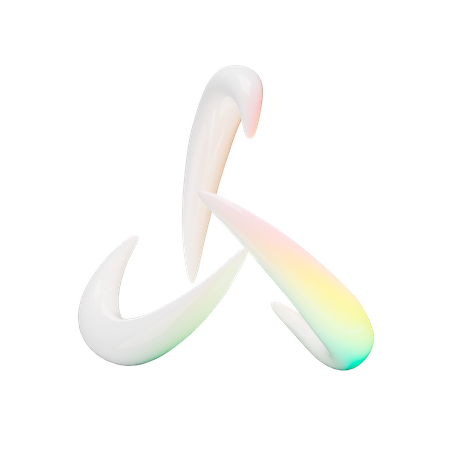 Abstraktes Design  3D Icon