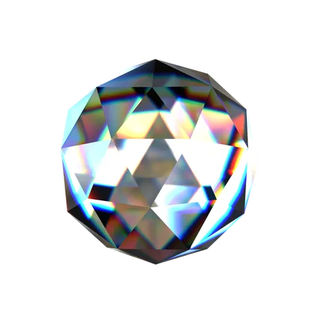 Diamante abstrato  3D Icon