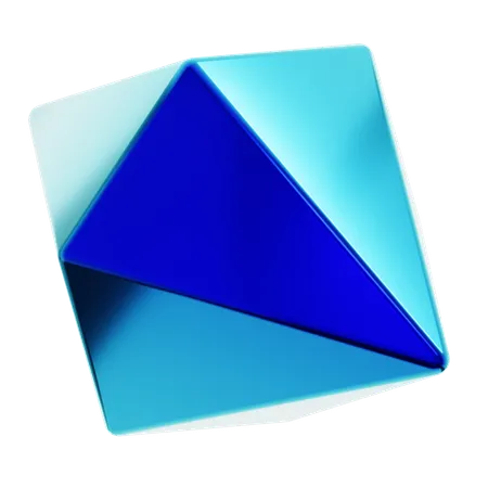 Diamante abstrato  3D Icon