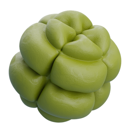 Abtract Balloon Neon  3D Icon