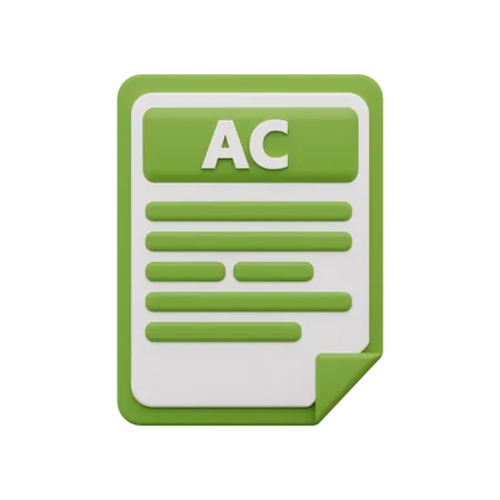 Ac-Datei  3D Icon