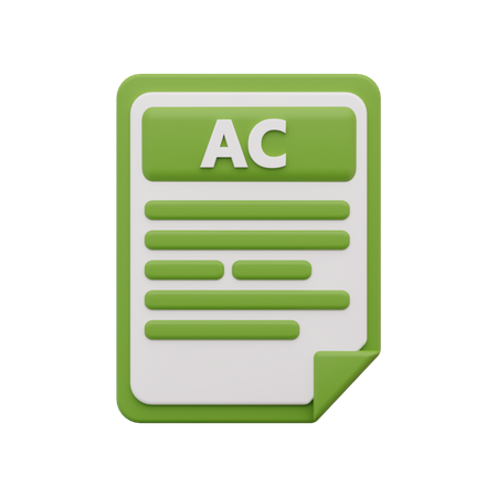 Ac file 3D Icon