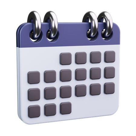 Academic Calendar  3D Icon