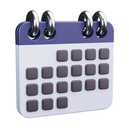 Academic Calendar  3D Icon