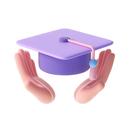 Academic Cap  3D Illustration