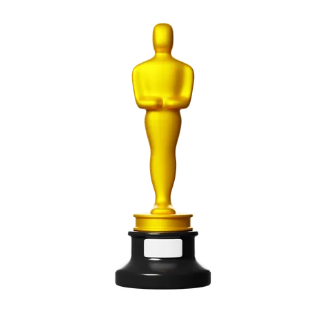 Gold Academy Awards Or Oscars Statuette 3 D Render Icon 3D Icon