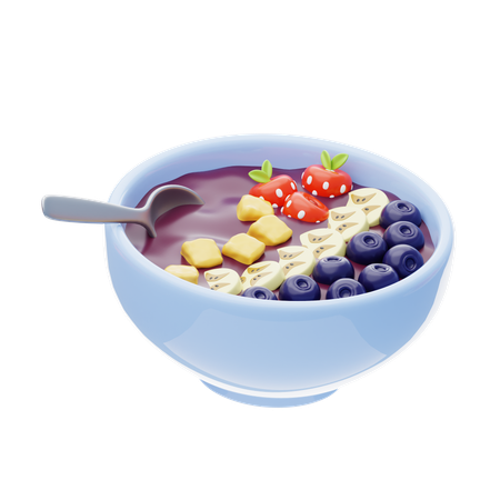 Acai Bowl  3D Icon