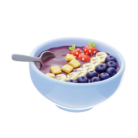 Acai Bowl  3D Icon