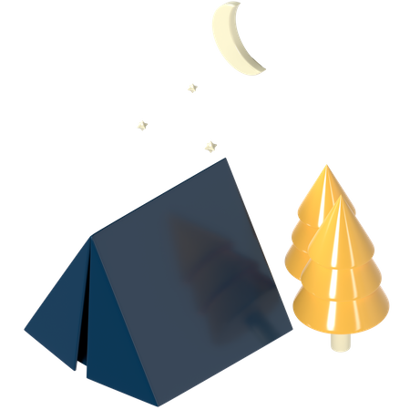 Acampamento  3D Icon