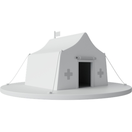 Acampamento médico  3D Icon