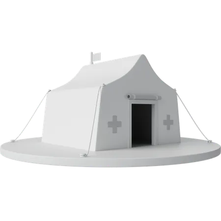 Acampamento médico  3D Icon