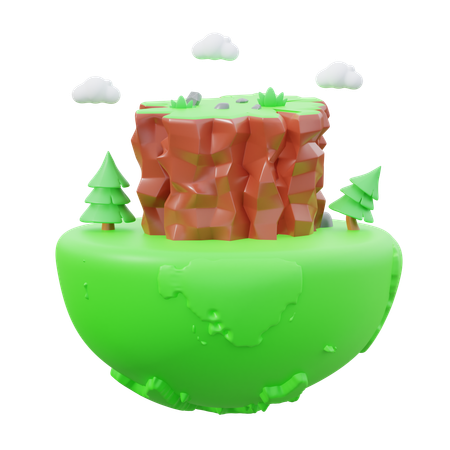 Acantilado  3D Icon