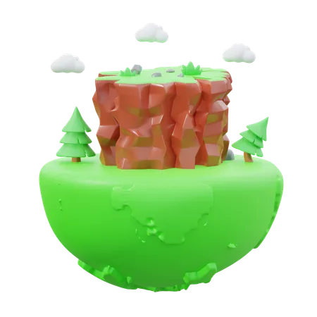 Acantilado  3D Icon