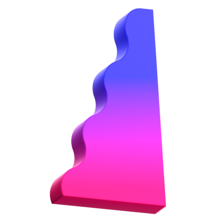 Acantilado abstracto  3D Icon