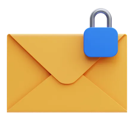 Bloqueio de ação de e-mail  3D Icon