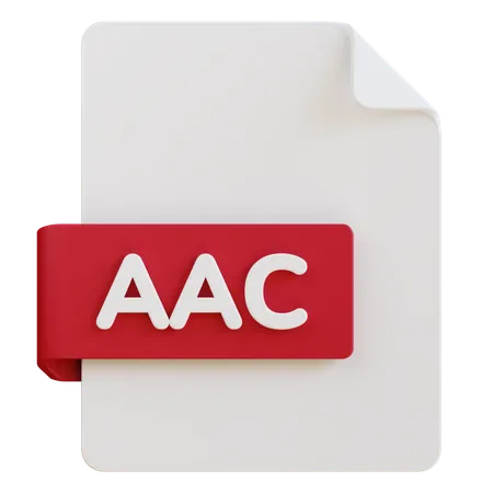 3 D Illustration Of Acc File Extension 3D Icon
