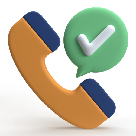 Accept Call  3D Icon