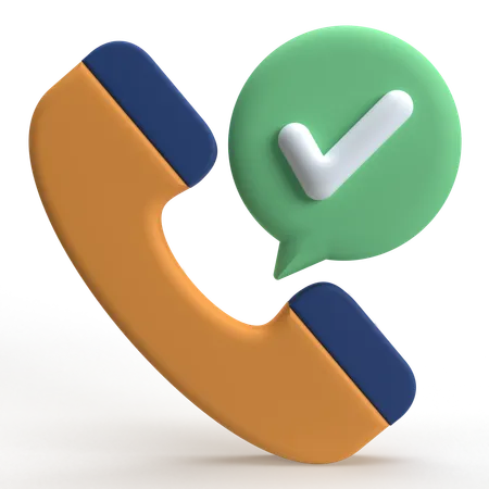 Accept Call  3D Icon