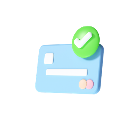 Accept credit card  3D Icon