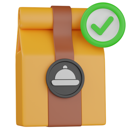 Accept Food Order  3D Icon