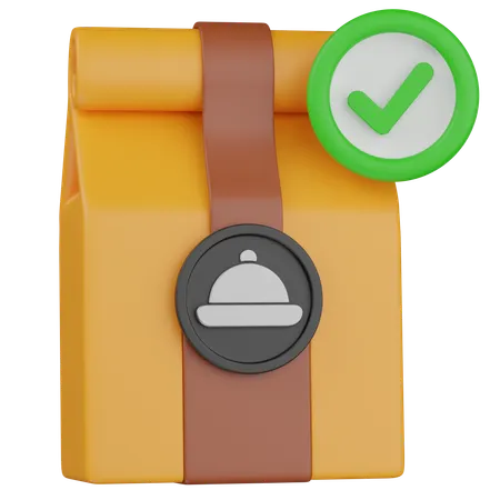 Accept Food Order  3D Icon