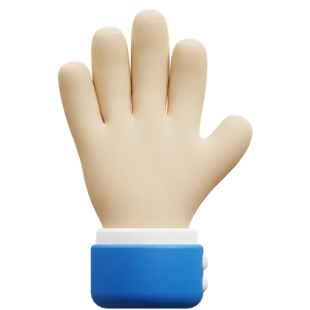 Accept hand gesture  3D Icon