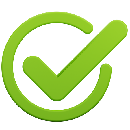 Accepted Symbol  3D Icon