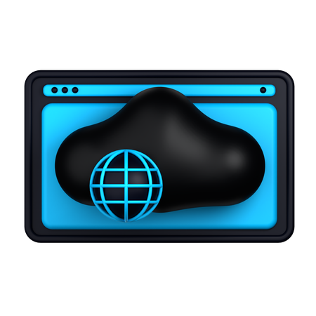 Accès au cloud  3D Icon